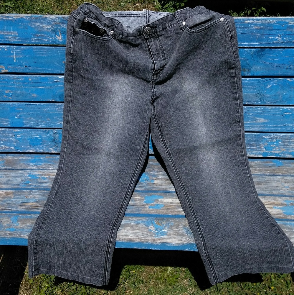 Black Faded Glory Jeans Size 20W